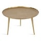 preview thumbnail 16 of 33, Kate and Laurel Alessia Round Coffee Table 25x25x15 - Gold