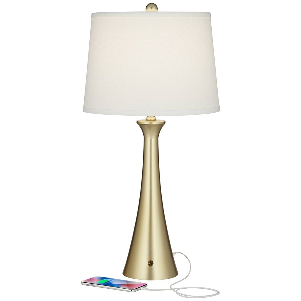 360 Lighting Karl Gold Full Range Dimmer and USB Table Lamps Set of 2 14 x 28 Bed Bath Beyond 39979977