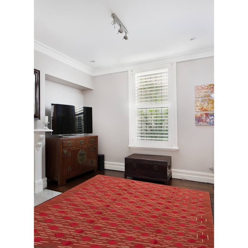 ECARPETGALLERY Flat-Weave Ankara FW Copper Silk, Wool Kilim - 8'1 x 9'9