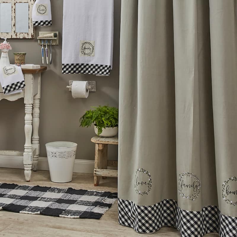 Park Designs Bouquet Of Grace Shower Curtain 72" x 72"