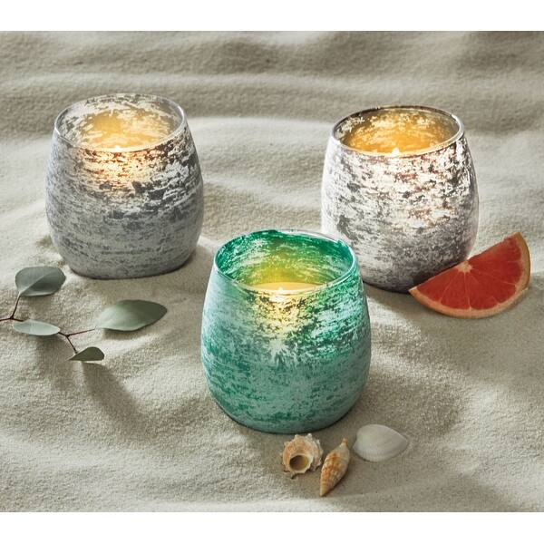 Outdoor Garden Citronella Eucalyptus Glass Candle Bed Bath & Beyond