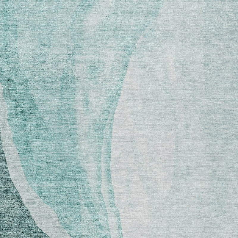HomeRoots Abstract Transitional Rectangle Outdoor Rug