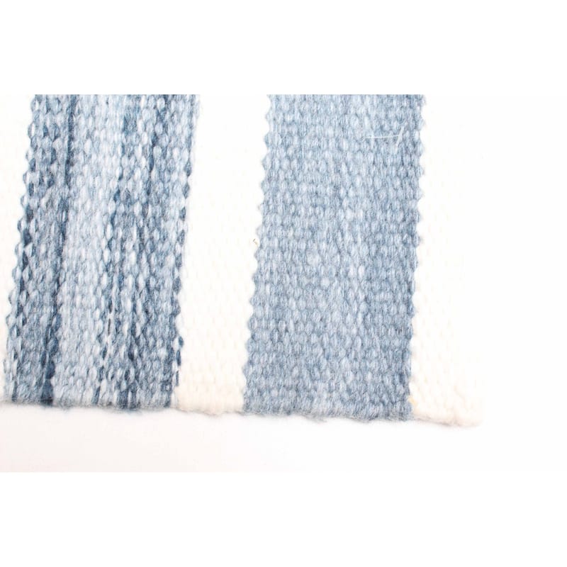 ECARPETGALLERY Flat-Weave Ankara FW Light Blue Wool Kilim - 5'2 x 7'6