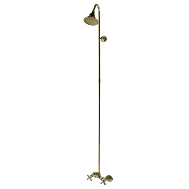 Kingston Brass Vintage Shower Combo - Antique Brass