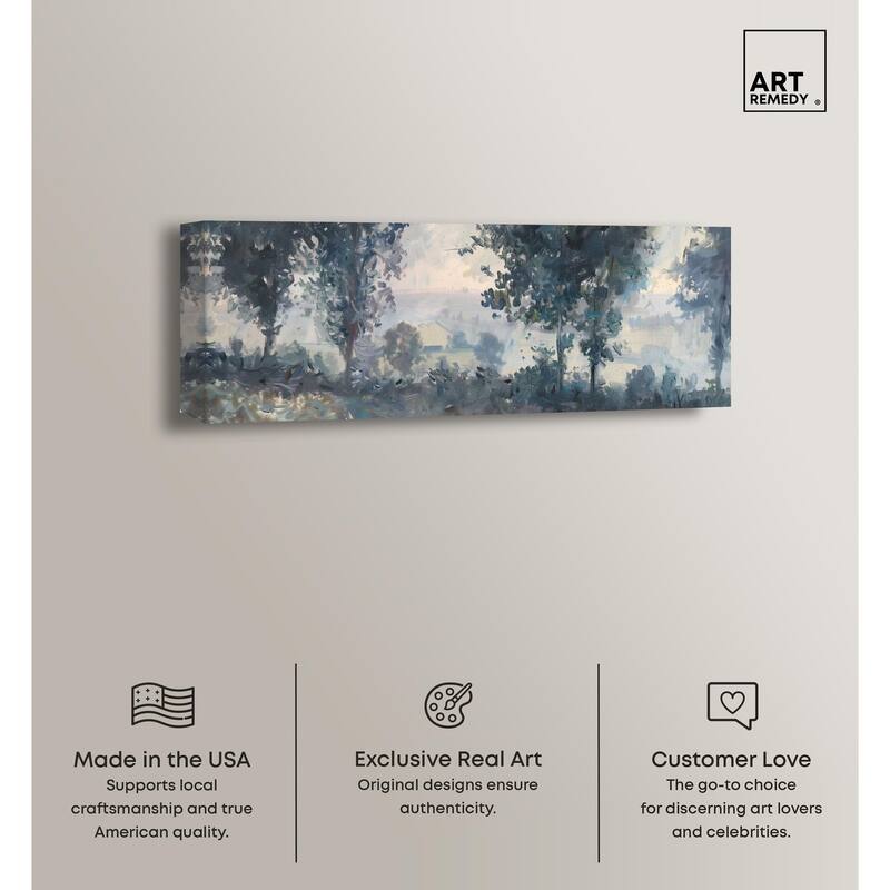 Early Morning Panoramic Canvas by Art Remedy, Gallery Wrapped