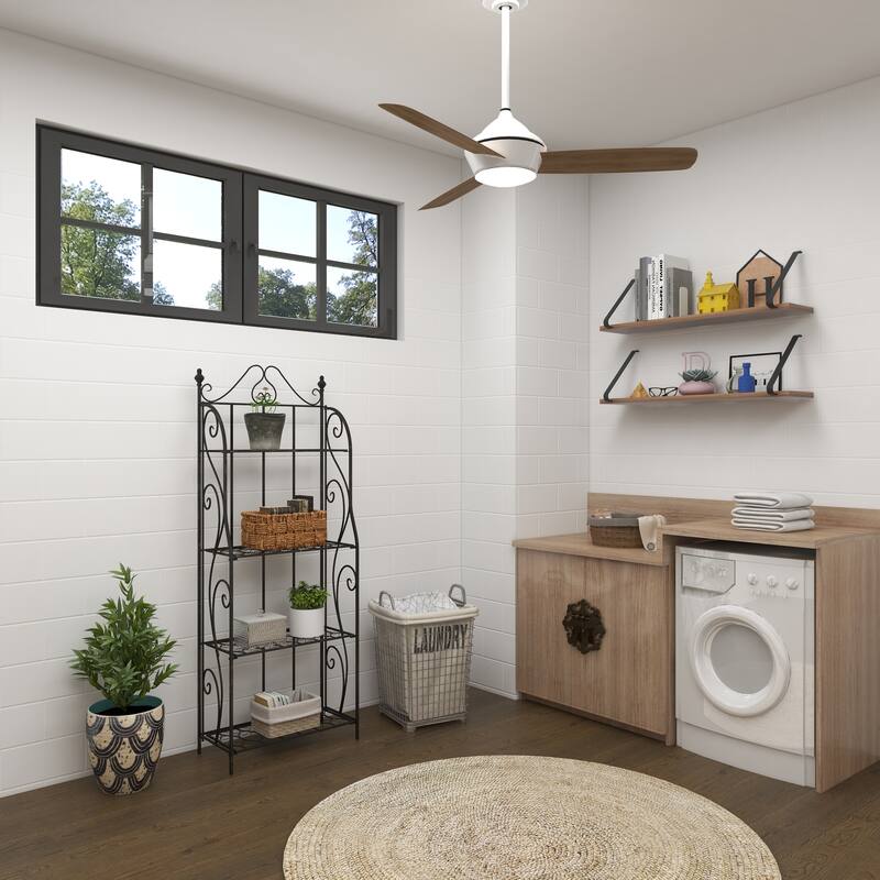 Black Metal Indoor Outdoor Tall Folding 4 Shelf Scroll Bakers Rack