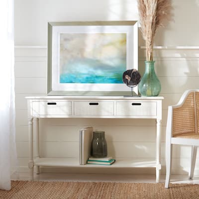SAFAVIEH Landers 3-Drawer Console Table - 47.3" W x 13" L x 29.5" H - 47.3" W x 13" L x 29.5" H