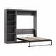 preview thumbnail 83 of 91, Pur Full Murphy Bed with Shelving Unit (84W) by Bestar