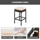 preview thumbnail 4 of 17, 10-Piece Outdoor Patio Counter Height Foldable Dining Set with 8 Cushioned Stools, 2 Acacia Wood Foldable Table