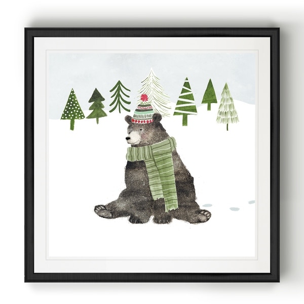 Woodland Christmas IV -Black Framed Print. Opens flyout.