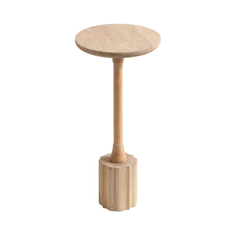 Kate and Laurel Nisha Wood Drink Table - 10x10x22 - Natural