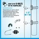 preview thumbnail 3 of 4, Machrus Upper Bounce Trampoline Top Ring Enclosure Set including Net, 6 Poles, Caps & Foam Sleeves - Fits 12ft Round Trampoline