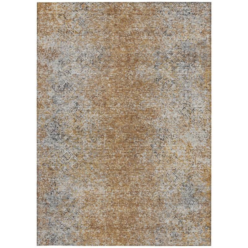HomeRoots Oriental Transitional Rectangle Outdoor Rug
