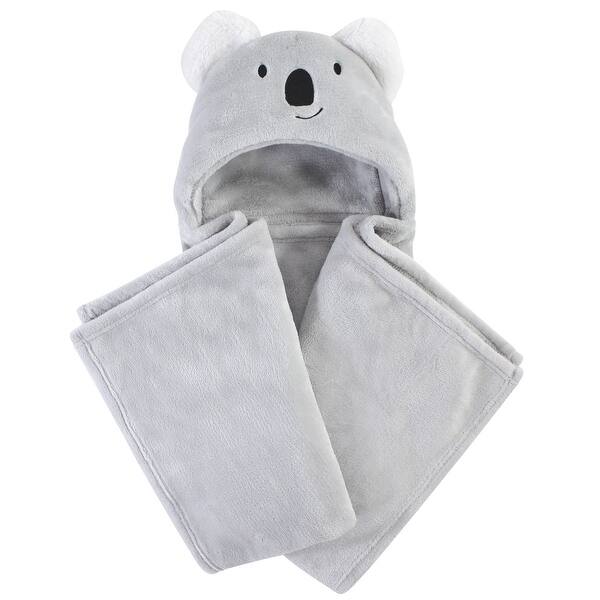 slide 1 of 1, Hudson Baby Infant Hooded Animal Face Plush Blanket, Koala, One Size - Koala - One Size One Size - Koala