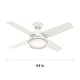 preview thumbnail 13 of 16, Hunter 44" Dempsey Ceiling Fan with LED Light Kit and Handheld Remote - Contemporary, Transitional, Industrial
