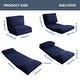 preview thumbnail 7 of 11, Corduroy Bean Bag Folding Sofa Bed