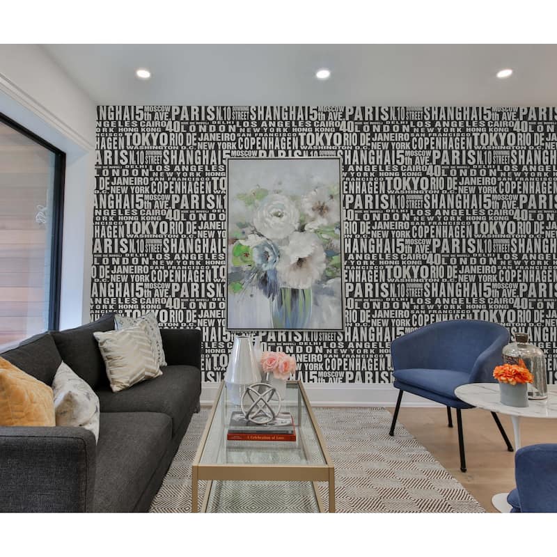 NextWall Around the World Peel and Stick Removable Wallpaper - 20.5 in. W x 18 ft. L