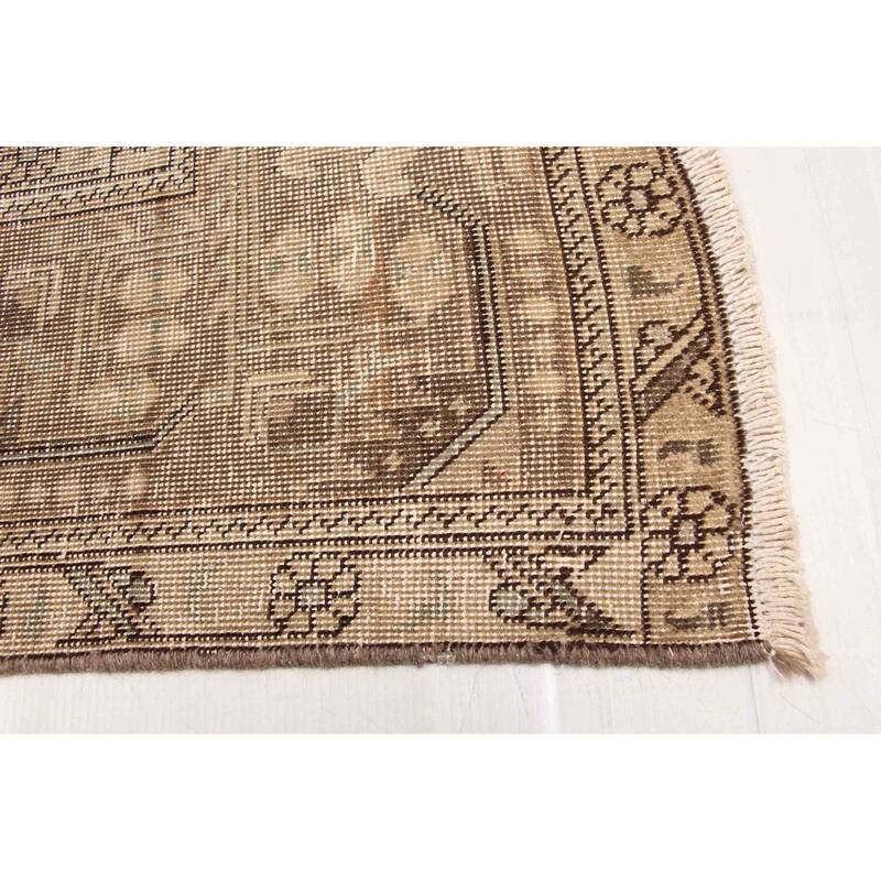 ECARPETGALLERY Hand-knotted Antalya Vintage Brown Wool Rug - 9'4 x 12'5