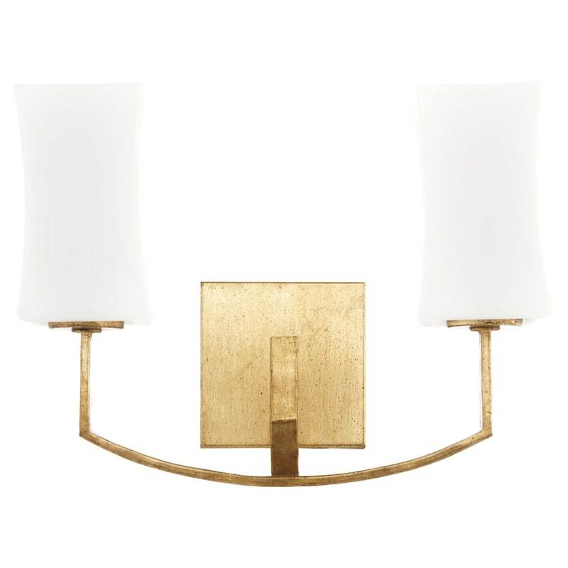 Quorum International 581-2 Providence 2 Light 11, 15" Tall Bathroom - Gold Leaf