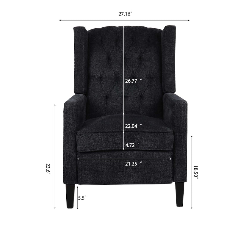 27" Wide Manual Wing Chair Recliner