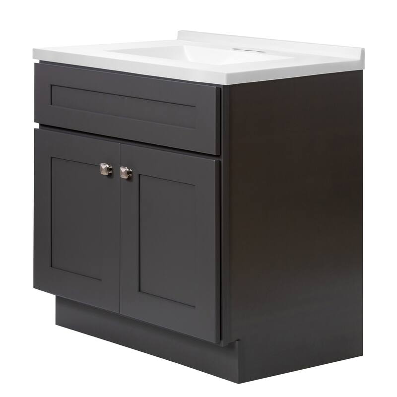 Brookings 31 Inch Assembled Bath Vanity with Modern Sink Top