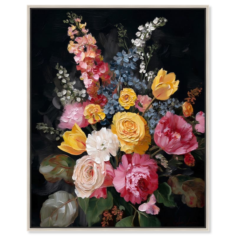 Garden Richness I Canvas by Art Remedy - Silver - 24" x 30"