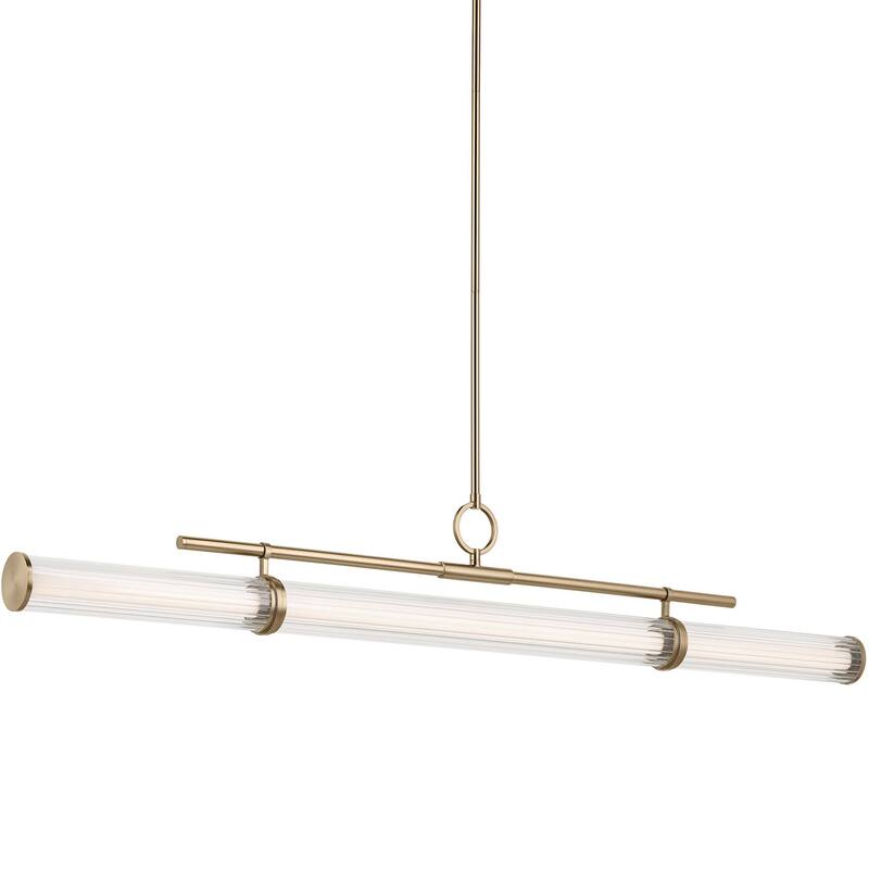 Kichler 52754LED Riven 60" Wide LED Linear Chandelier - Champagne Bronze