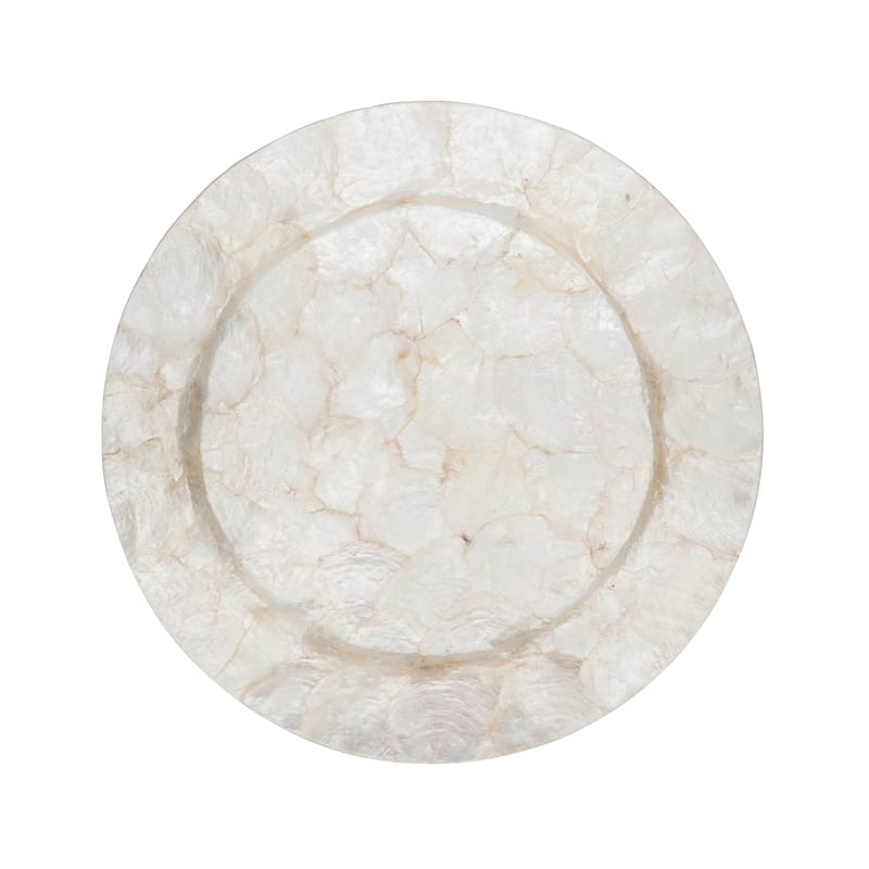 Elegant Wavy Capiz Charger (Set of 4)