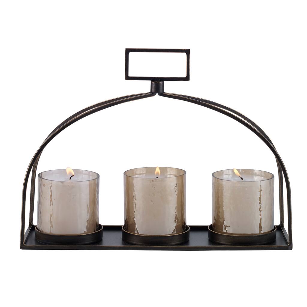 Uttermost Riad Triple Candleholder - 16"W x 10"H x 3.5"D