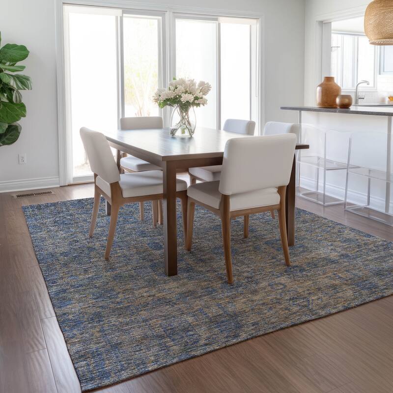 Machine Washable Indoor/ Outdoor Chantille Traditional Vintage Rug