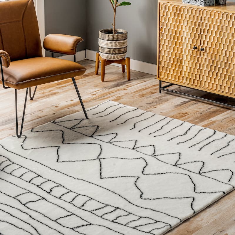 Nuloom Sandie SuperiorWash Bohemian Machine Washable Shag Area Rug