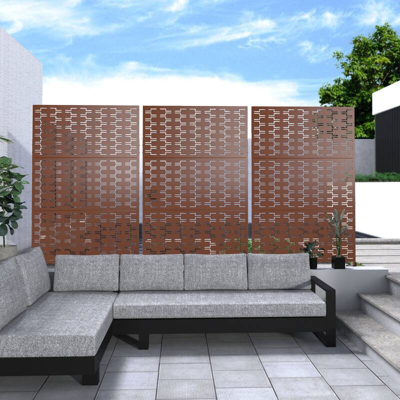 Privacy Screen Panel Free Standing Bricks