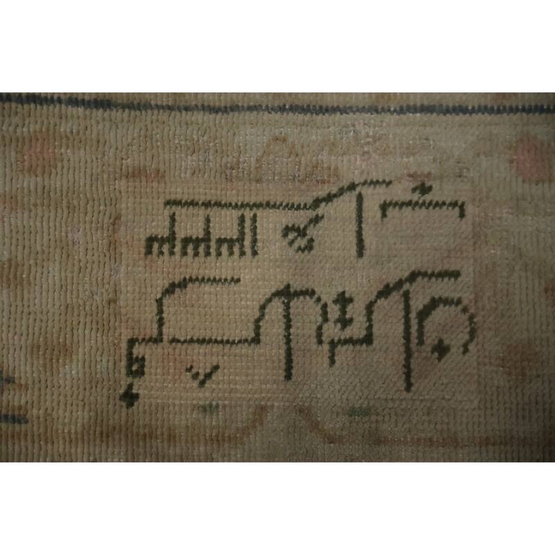 Hand Knotted Oriental 100% Wool Carpet Traditional Floral Brown Ziegler Area Rug - 9' 9'' X 6' 4''