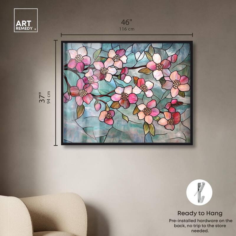 Shimmering Spring Blossoms I Shadowbox by Art Remedy