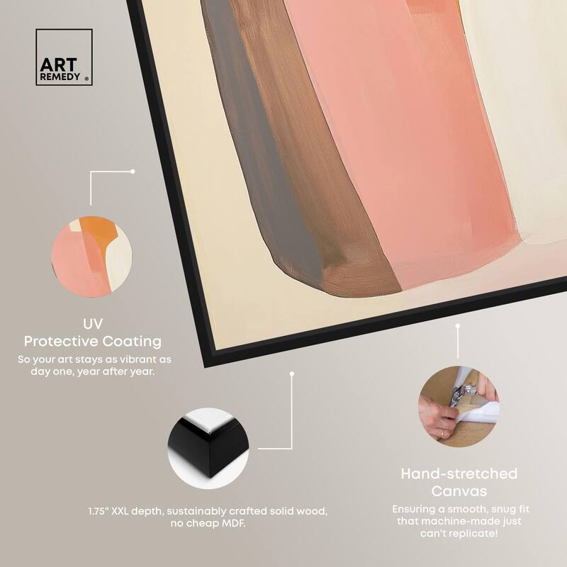 Peach Echoes II Canvas by Art Remedy