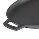 preview thumbnail 2 of 5, Sunnydaze Pre-Seasoned Cast Iron Pizza Pan with 2 Side Handles