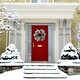 preview thumbnail 5 of 3, Fraser Hill Farm 24-in. Christmas Snow Flocked Wreath, Pinecones