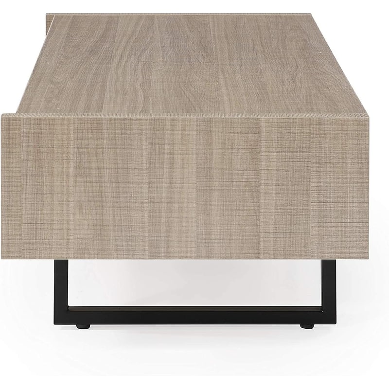 Mid-Century Modern Ash Living Room Coffee Table,tan