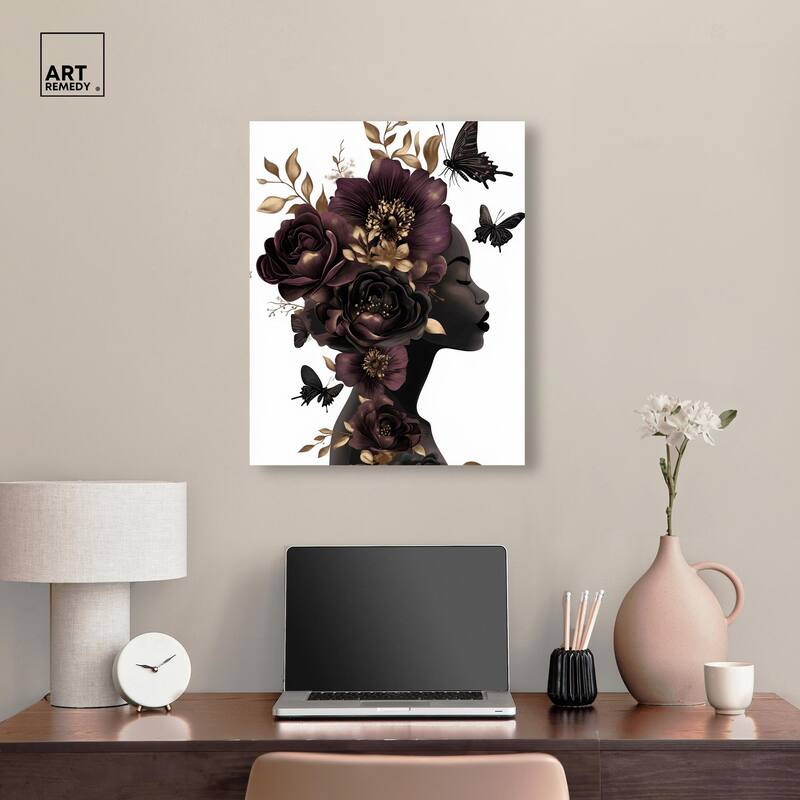 In Her Thoughts II Canvas by Art Remedy, Gallery Wrapped