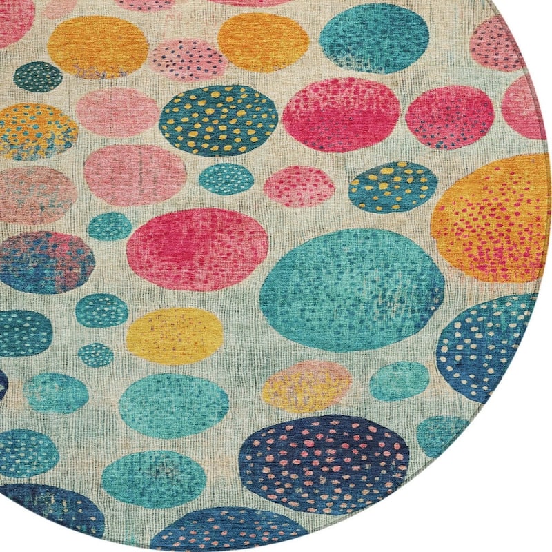 HomeRoots Geometric Transitional Rectangle Outdoor Rug