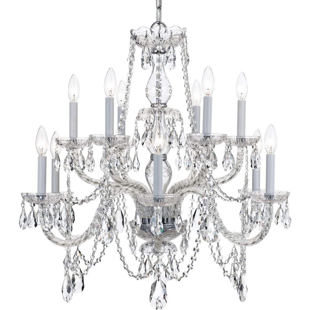 Crystorama Lighting Group Traditional Crystal 12 Light 31" Wide