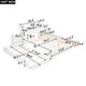 preview thumbnail 6 of 32, Full Size Storage Platform Bed with Twin Size Trundle, Pull-Out Shelves, 2 Drawers, and USB Headboard, White