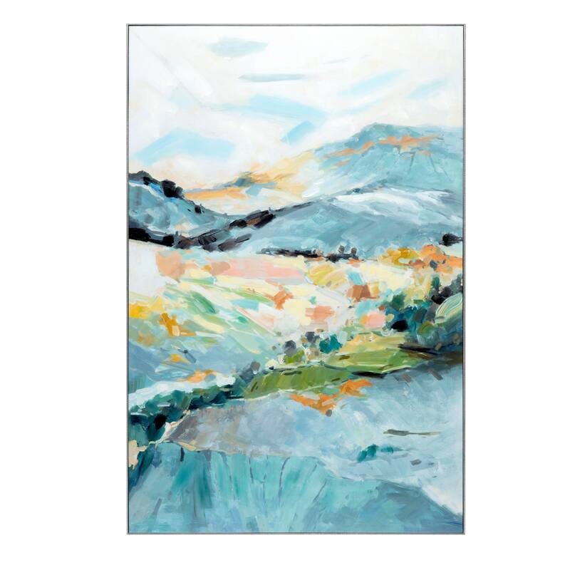 Vibrant Hills - Blue - 48"x2"x72"