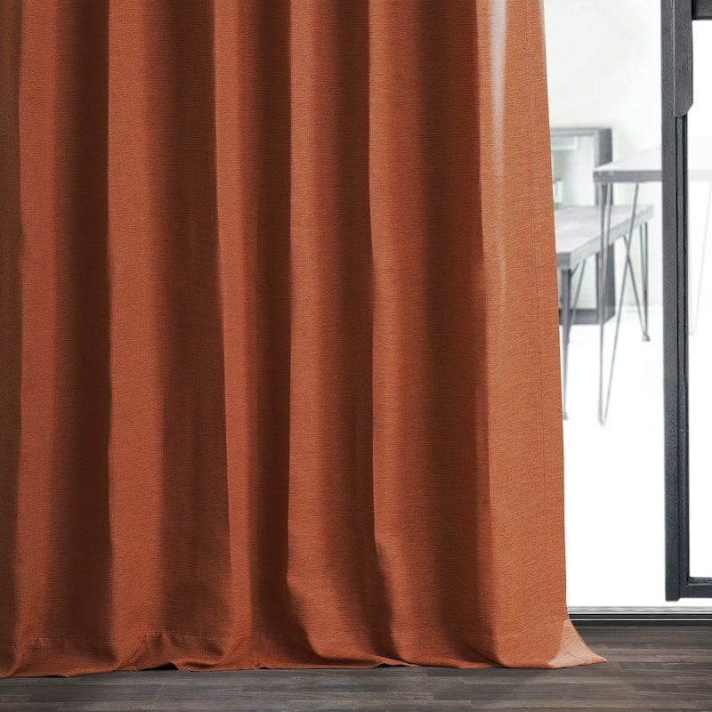 Exclusive Fabrics Persimmon Bellino Room Darkening Curtain (1 Panel)