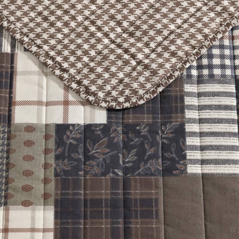 Eddie Bauer Antique Cotton Brown Quilt Set
