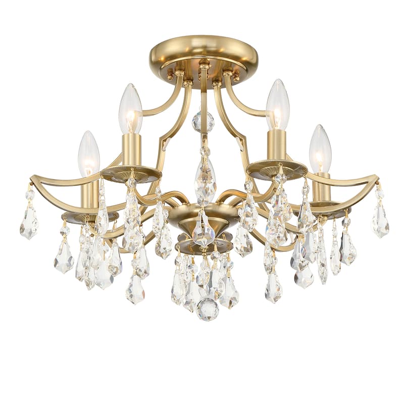 Cedar 5 Light Vibrant Gold Ceiling Mount - 18.5''W x 16''H