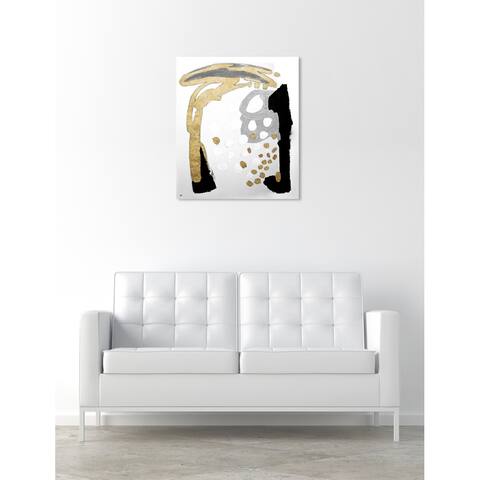 Oliver Gal 'Peces de Oro y Negro' Abstract Wall Art Canvas Print - Gold, Black
