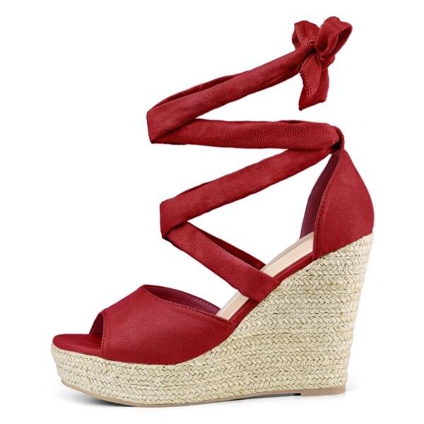 women's lace up espadrilles