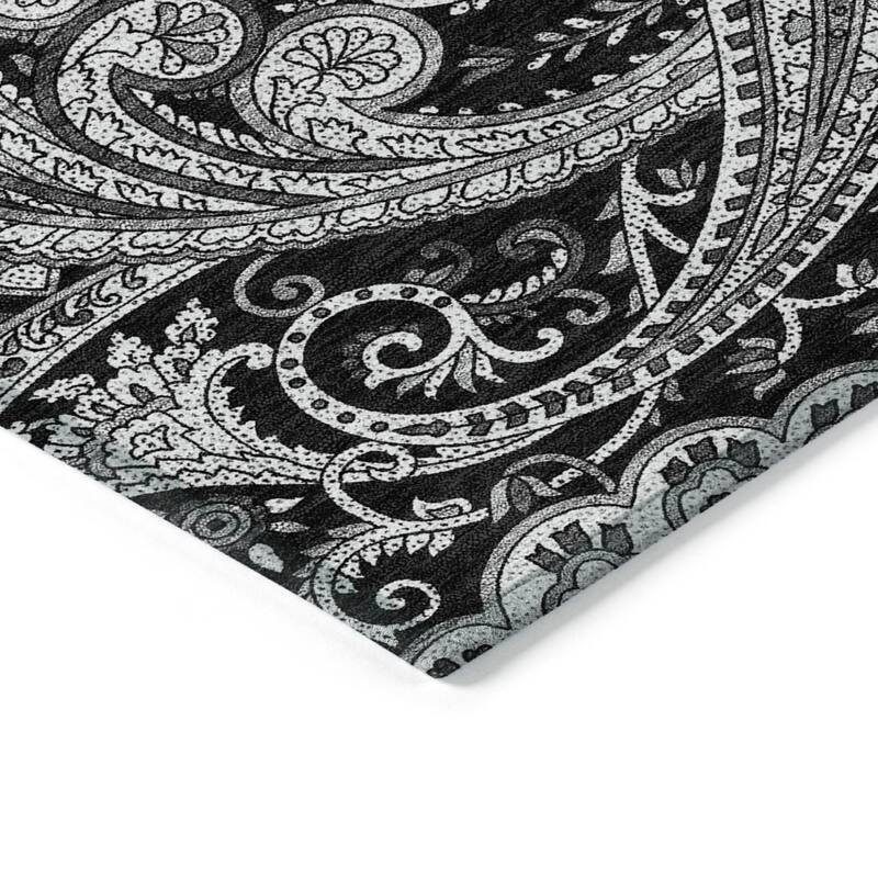 HomeRoots Paisley Transitional Rectangle Outdoor Rug