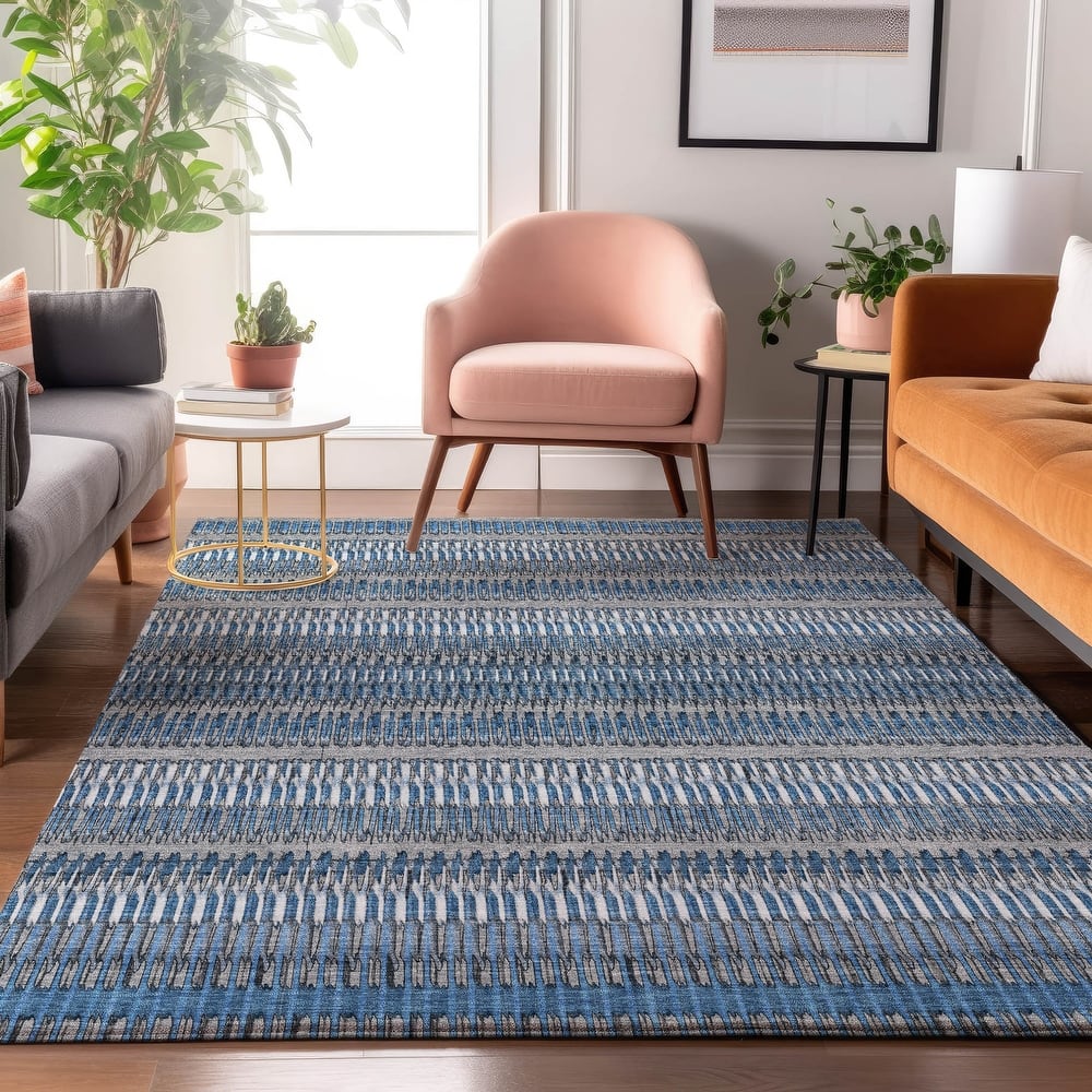 Premium Washable Super Soft Modern Stripe Mayfield Rug